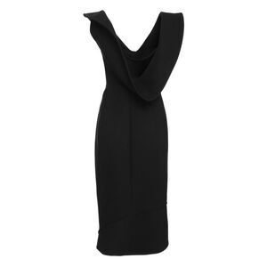BOTTEGA VENETA Asymmetrical Drape Dress Women BLACK Dresses